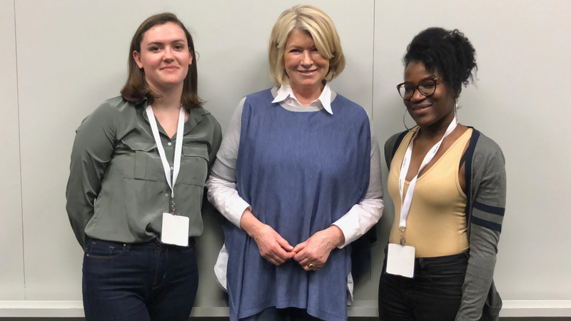 We met Martha Stewart